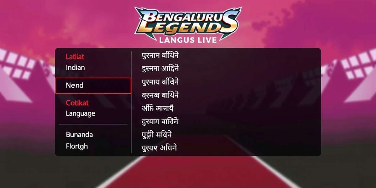 Bengaluru Legends Language Support Bengaluru Legends language selection screen showing various Indian language options
